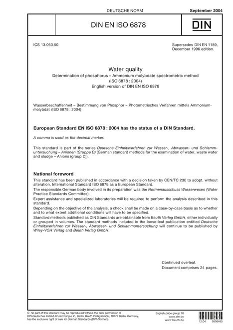 DIN EN ISO 6878