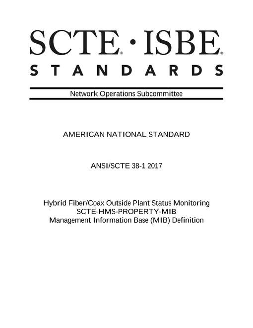 SCTE 38-1 2017