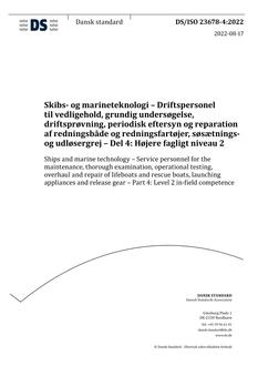 DANSK DS/ISO 23678-4