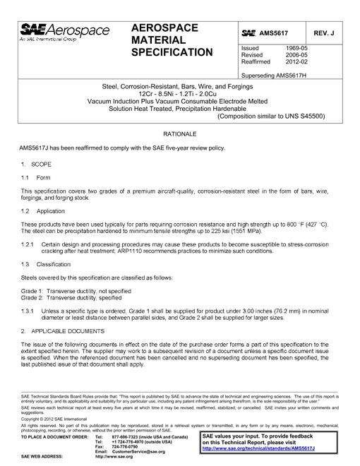 SAE AMS5617J