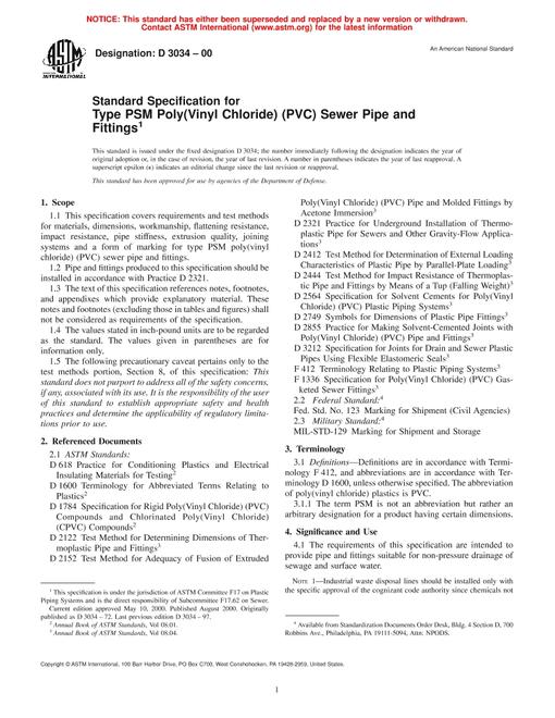 ASTM D3034-00