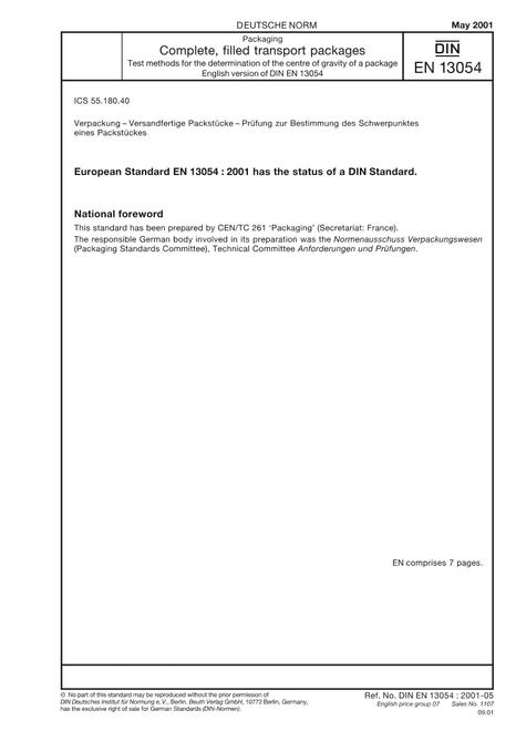 DIN EN 13054