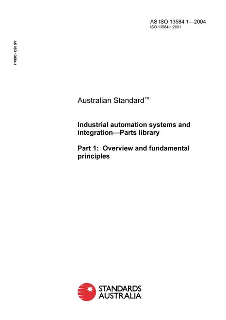 AS ISO 13584.1-2004