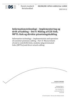 DANSK DS/ISO/IEC 14763-4