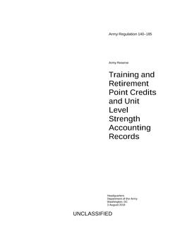 ARMY AR 140-185