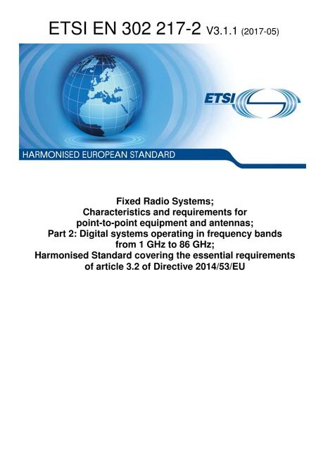 ETSI EN 302 217-2