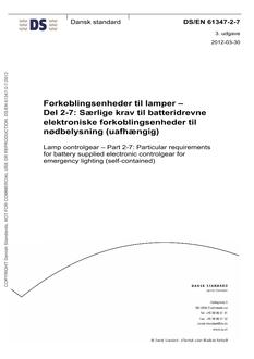 DANSK DS/EN 61347-2-7
