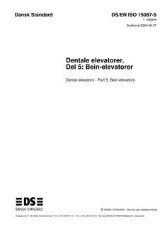 DANSK DS/EN ISO 15087-5
