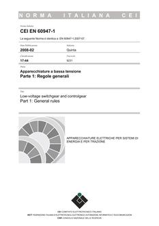 CEI EN 60947-1