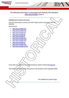 NR NR/L3/ELP/29987 ISSUE 6