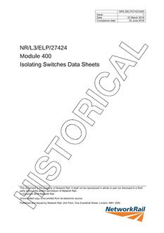 NR NR/L3/ELP/27424/400 ISSUE 1