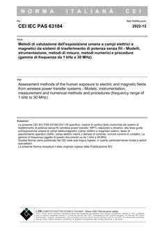 CEI IEC PAS 63184