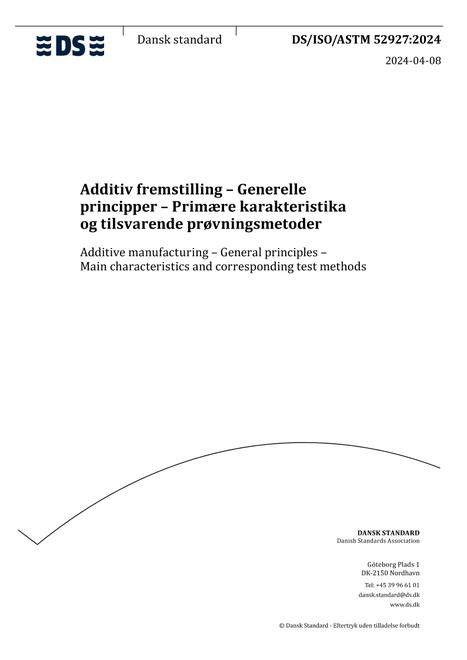 DANSK DS/ISO/ASTM 52927