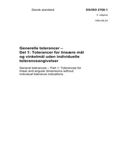 DANSK DS/ISO 2768-1