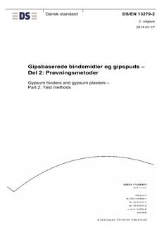 DANSK DS/EN 13279-2