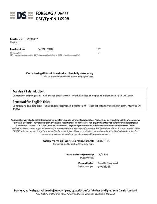 DANSK DSF/FPREN 16908