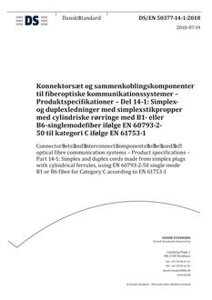 DANSK DS/EN 50377-14-1