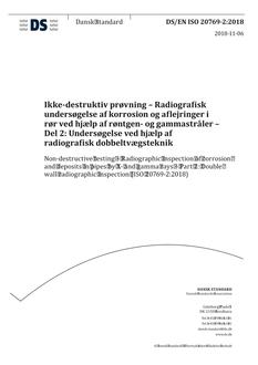 DANSK DS/EN ISO 20769-2