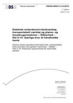 DANSK DS/EN 62841-2-14