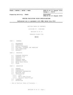 ARMY UFGS-09 66 16