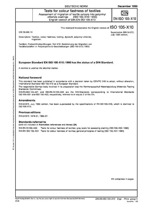 DIN EN ISO 105-X10