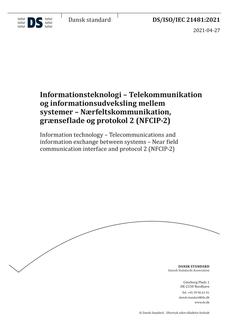 DANSK DS/ISO/IEC 21481