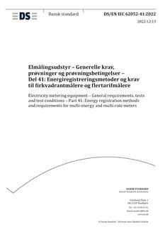 DANSK DS/EN IEC 62052-41