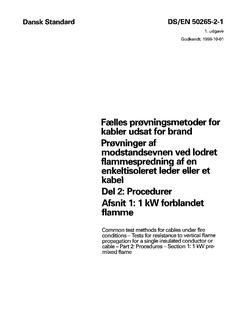 DANSK DS/EN 50265-2-1
