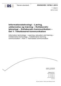 DANSK DS/ISO/IEC 19780-1