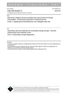 CEI EN 61427-1