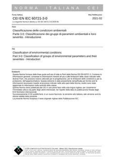 CEI EN IEC 60721-3-0