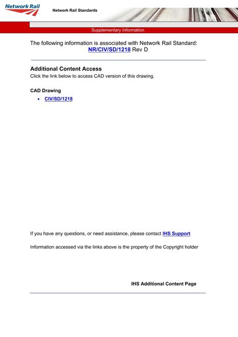 NR NR/CIV/SD/1218 ISSUE D