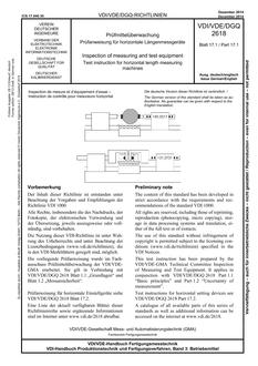 VDI VDI/VDE/DGQ 2618 BLATT 17.1
