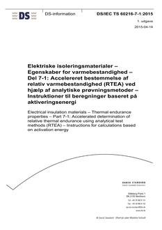 DANSK DS/IEC TS 60216-7-1