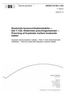 DANSK DS/IEC 61196-1-122