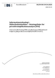 DANSK DS/EN ISO 29134
