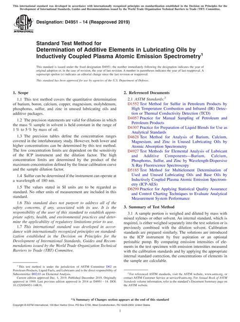 ASTM D4951-14(2019)