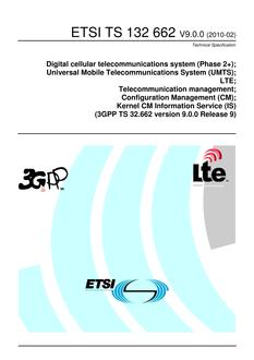 ETSI TS 132 662