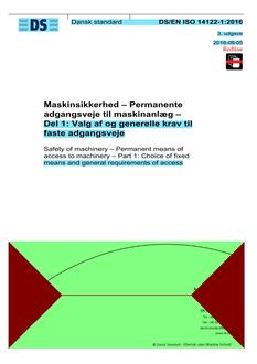 DANSK DS/EN ISO 14122-1