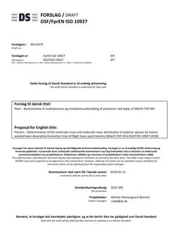 DANSK DSF/FPREN ISO 10927