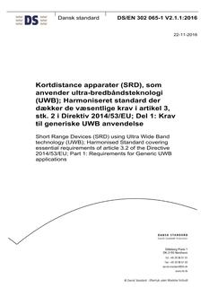 DANSK DS/EN 302 065-1 V2.1.1