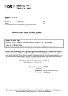 DANSK DSF/FPREN 16842-1