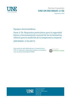 AENOR UNE-EN ISO 80601-2-56