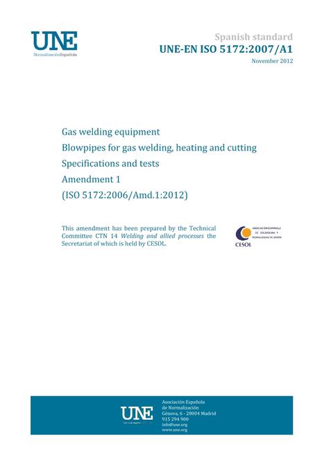 AENOR UNE-EN ISO 5172