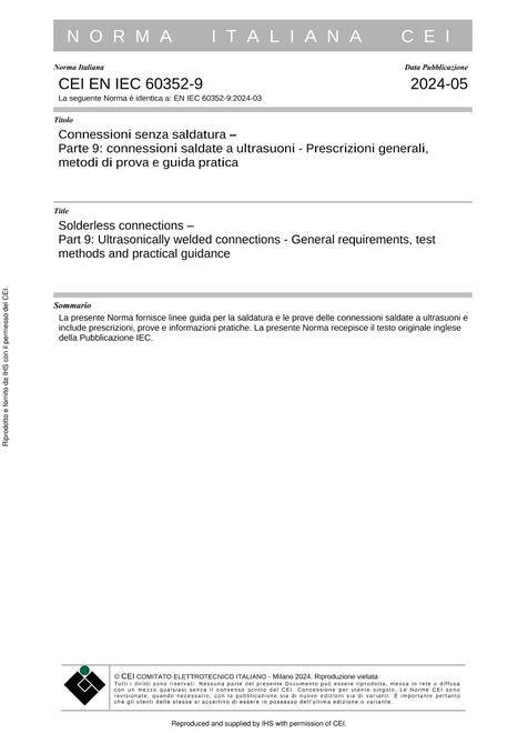 CEI EN IEC 60352-9