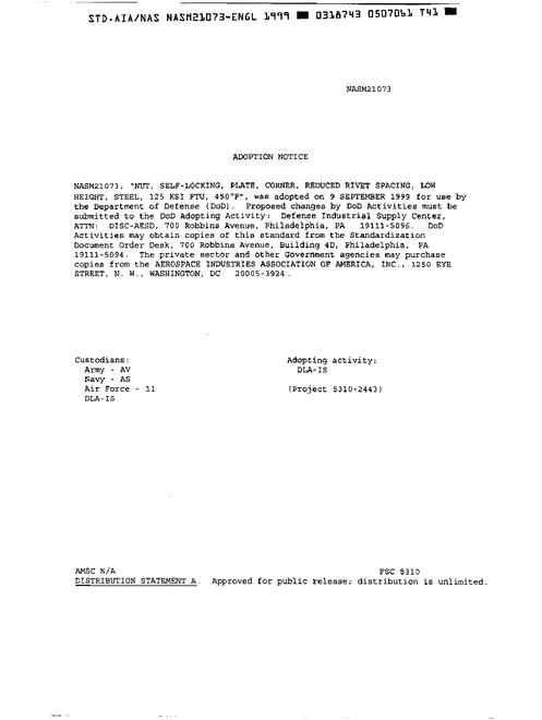 AIA NASM21073