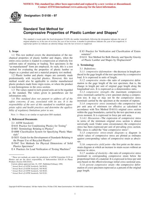 ASTM D6108-97
