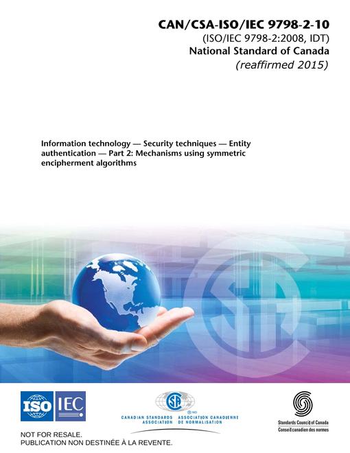 CAN/CSA-ISO/IEC 9798-2-10 (R2015)