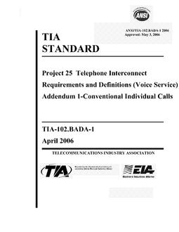 TIA ANSI/TIA-102.BADA-1