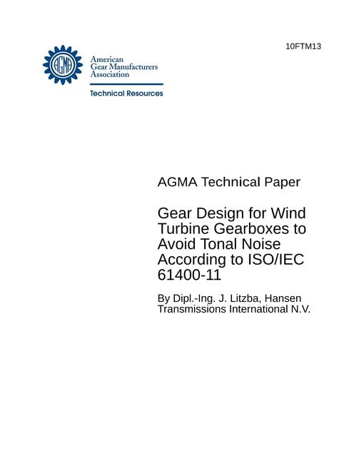 AGMA 10FTM13